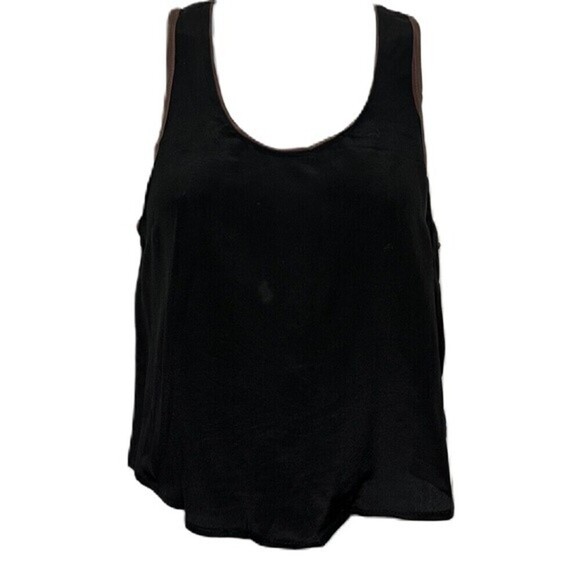 Maeve By Anthropologie Women's Black Top Size 0P 100% Silk - Picture 6 of 14